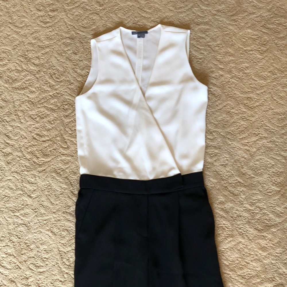 Black and white Vince jump suite
